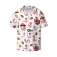 thumbnail image 3 of Goofa Cute Animal Printed Men's Casual Short-sleeved Shirt,Lightweight Breathable Button-down,Summer Casual men's top,Versatile Fashion shirt-Large, 3 of 7