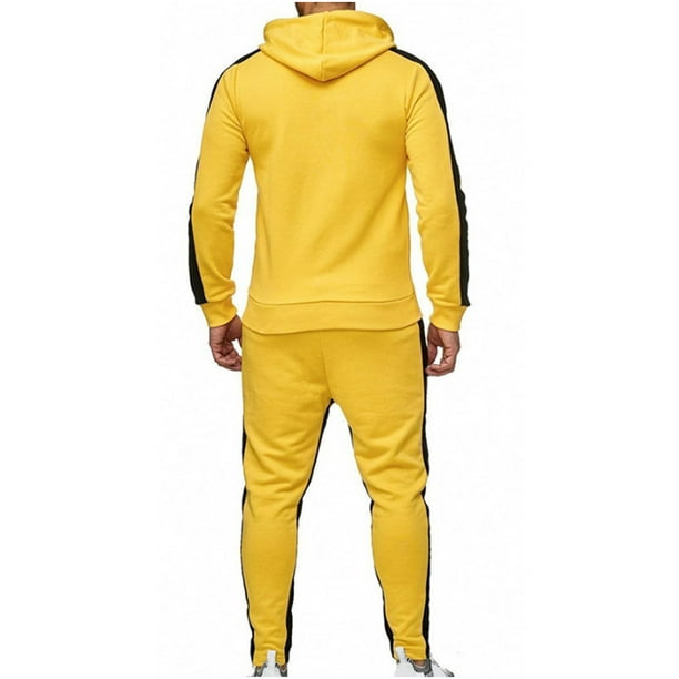 Men'S Tracksuit 2-Piece Sweatshirt Pants Hoodie Sportswear Casual Sweatsuit  Piece Set Fashion Activewear
