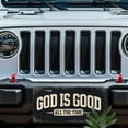 thumbnail image 5 of License Plate, God is Good Slogan Decorative Front,Personalized Stainless Steel License Plate Cover For Men Women,12.2" X 6.2", 5 of 6