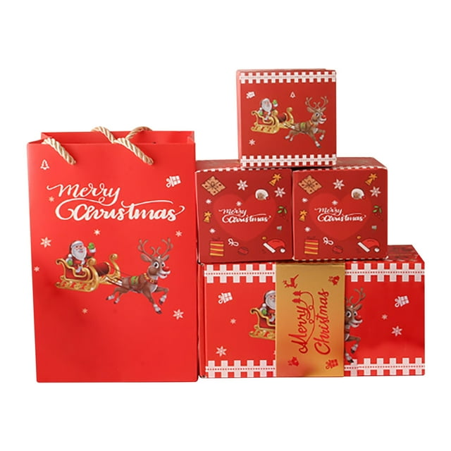 XWSHYW Decoraciones Navideñas ¡ ¡Ven y Compra Esta Popular Caja de Regalo Navideña!