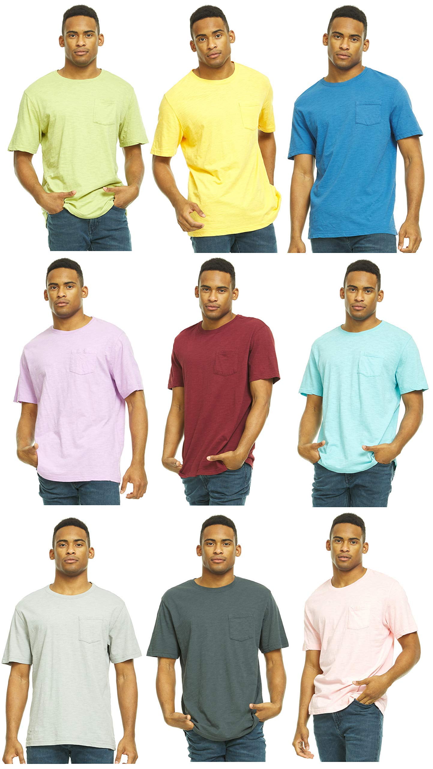 SOCKS'NBULK Mens Cotton Crew Neck Short 