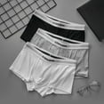 thumbnail image 2 of GTOPX MAN Men's Boxer Briefs Soft Ribbed Fabric Breathable Mordern Fit, Color White， 3-Pack, Size XL, 2 of 6