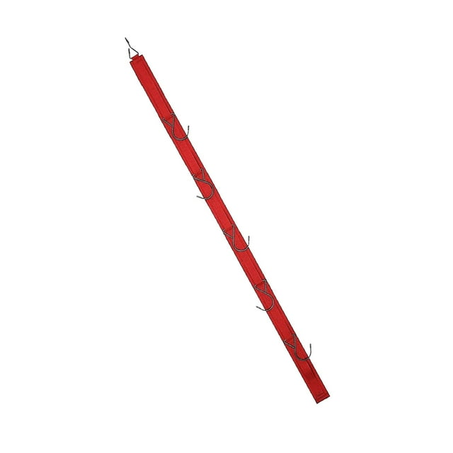 Percha de escritorio para gorras de béisbol con 5 clips Rojo