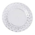 thumbnail image 6 of Balsa Circle 10 Pieces 7" Disposable Plastic Round Plates Basketweave Edge Clear, 6 of 6
