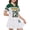 Green, variant on PureChapter Girls Clothing Sets Color Block Short Sleeve T-Shirt & Pleated Skirt 2 Piece Back to School Outfit for Kids 7-14