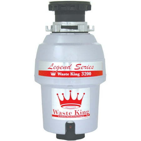Standard Waste Disposer Flange - Waste King Legend Series EZ-Mount 3/4 HP Continuous Feed Garbage Disposal