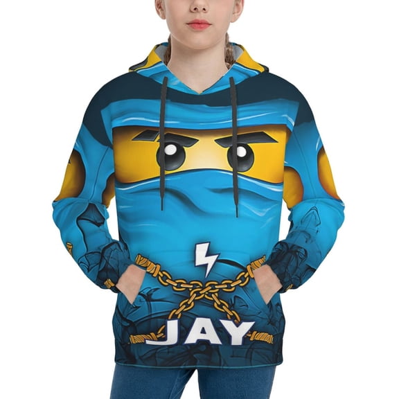 Kids NinJago Pullover Hoodies Unisex 3D Printed Hoodie Sweatshirt for Boys Girls