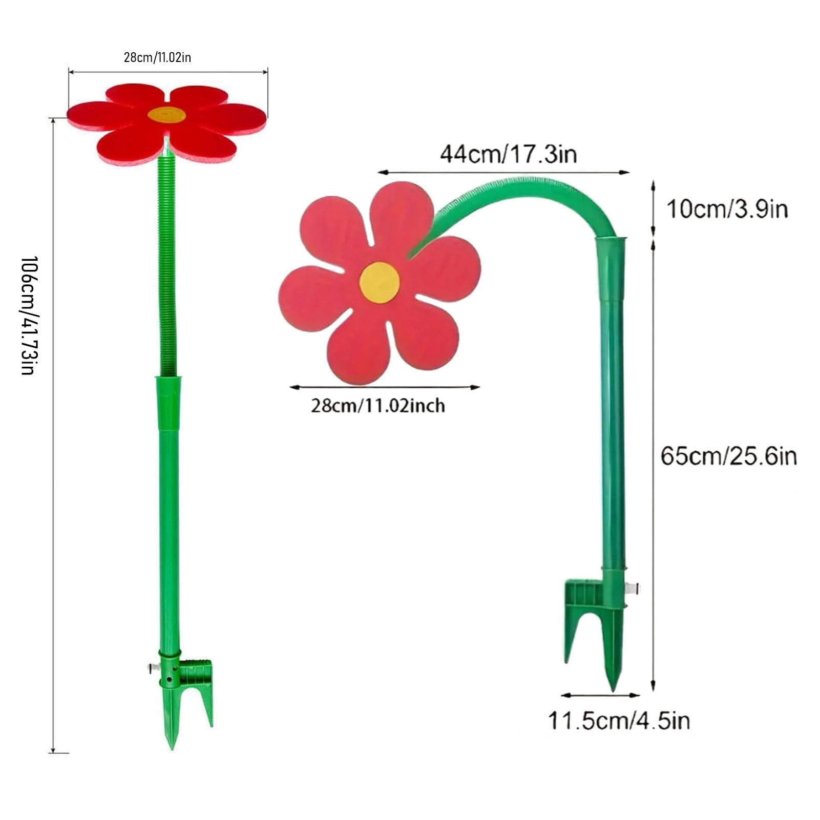 Crazy Daisy Sprinkler, 360° Rotating Dancing Flower Water Sprinklers for Yard Dogs Playing，For watering the garden.