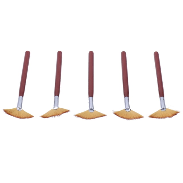 Cepillo para mascarilla facial, 5 uds., cepillo para máscara facial, cepillos con forma de abanico, aplicadores de cepillos para máscara, diseño aerodinámico