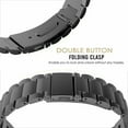 thumbnail image 2 of Fancing 20MM Bands Compatible with Garmin Forerunner 245/Approach S42/D2 Air/S12/Vivomove 3/Style/Galaxy Watch 5 40mm 44mm/Watch 5 pro 45mm Stainless Steel Bracelet Watch Band Strap(Black), 2 of 5