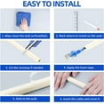 thumbnail image 3 of LazySpin Cord Cover, 142in One-Cord Channel Cord Hider for Wall, CC05 Beige, 3 of 9