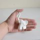 thumbnail image 3 of Estatuas de Elefante YONGSHENG para Decoración del Hogar 1 Par Dorado y Blanco, 3 of 5