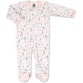 thumbnail image 3 of Fleurs et Étoiles Lot de 3 Dormeuses à Pieds pour Bébés Filles ( ) Rose, 3 of 6