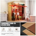 thumbnail image 2 of MEISSALIVVE Full Spectrum Infrared Sauna，2-3 Person Home Sauna，Wooden Canadian Hemlock Indoor Spa Sauna with Resonance Speaker, Panoramic Tempered Glass Door, 2 of 9