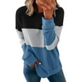 thumbnail image 2 of Babysbule Fall Tops for Women Ladies Round Neck Fashion Casual Long Sleeve Print Sweatshirt Tops Blouse, 2 of 4