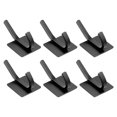 thumbnail image 1 of 6piezas s Inoxidable Sombreros Llavero Porta Rack Negro Gloria Ganchos de pared, 1 of 6