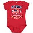 thumbnail image 3 of Inktastic My Uncle is a Firefighter Nephew Boys or Girls Baby Bodysuit, 3 of 5