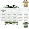 thumbnail image 3 of Boys T Shirts Summer Striped Short Sleeve Tees Crewneck Casual Basic Tops Clothes for Boys Size 2-10, 3 of 5