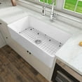 thumbnail image 2 of Sinber  Farmhouse Apron Single Bowl Kitchen Sink with Fireclay White Finish 33" x 18" x 10" - White, 2 of 9