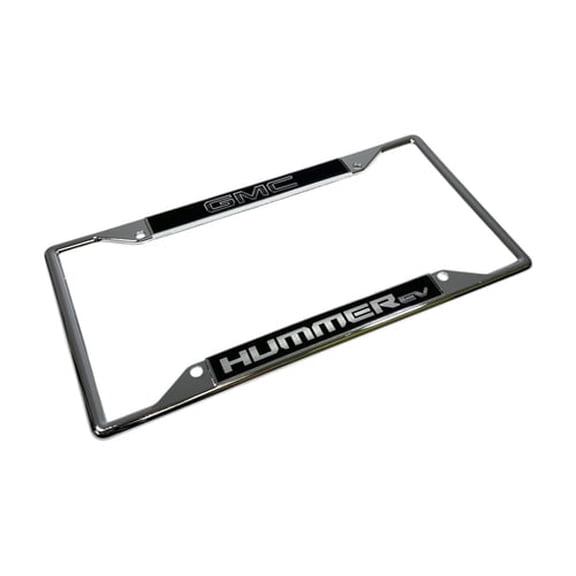 GMC Hummer EV Small Logo Chrome License Plate Frame Official Licensed