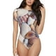 thumbnail image 1 of Balery Sea Shells Body de cuello redondo de manga corta para mujer Tops de manga corta Tops básicos-Large, 1 of 7
