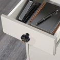 thumbnail image 3 of Uds. Tiradores redondos de cerámica para gabinete y muebles con forma de calabaza, tiradores con Base con acabado cromado, tiradores para cajones, herrajes para puertas, perillas negras, 3 of 4