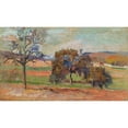 thumbnail image 2 of Armand Guillaumin 14x10 Gold Ornate Wood Frame and Double Matted Museum Art Print Titled - Wooded Landscape (1890), 2 of 4