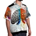 thumbnail image 2 of Mathematical Engineering Men's Button Down Casual Hawaiian Print Short Sleeve Summer Beach Shirt, 2 of 6