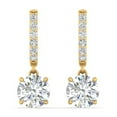 thumbnail image 6 of 1 Carat Solitaire Diamond Drop Earrings - Fascinating Diamonds, 6 of 41
