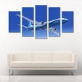 thumbnail image 2 of Cuadro Decorativo Avión Boeing 737 Max Juego De 5 Piezas 150x80cm Ideal Para Oficina Sala Estudio Decoración Moderna, 2 of 5