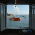 thumbnail image 5 of Leather Bird Feeder Hanging Outdoor Patio Garden Decoration With Metal Chain For Bird Feeding, 5 of 5