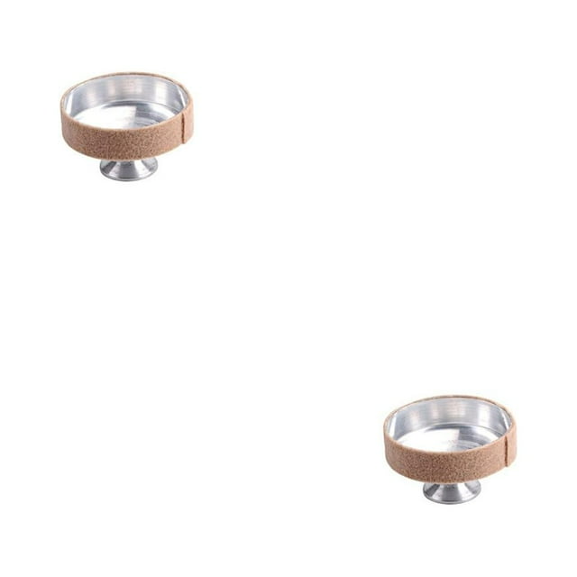 bedienty Sound Dampener Aluminum Alloy Rustproof Instrument Accessories Compact Size Practicing Prop Trumpet Mute Sax Beige 2Set