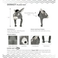 thumbnail image 3 of DolliBu Donkey Plush Hat - Donkey Stuffed Animal Winter Hat, Novelty Donkey Hat with Cozy Fleece, Warm Fluffy Beanie, Funny Adults and Kids Hat with Ear Flaps for Halloween or Cosplay - One Size, 3 of 7
