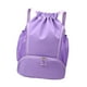 thumbnail image 4 of Mochila con cordón para hombre/mujer, resistente al agua, para exteriores, grande Púrpura, 4 of 9