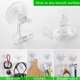 thumbnail image 4 of Paquete de 2 ganchos de ducha con ventosa, soporte de maquinilla de afeitar extraíble montado en la pared para baño, cocina, dormitorio, toallero, bolsa de ropa, 4 ganchos gratis, 4 of 5
