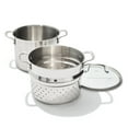 thumbnail image 1 of Olla Hervidora OXO de Acero Inoxidable 8.4QT con Vaporera y Tapa de Vidrio, 1 of 5