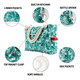 thumbnail image 2 of Bolso Playa Para Mujer Hombro Y Mano Con Bolsillo Compras Xtellar verde, 2 of 3