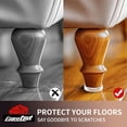 thumbnail image 4 of Ezprotekt 1.6 inch Clear Non Slip Furniture Pads for Hardwoods Floors, 16 Pcs Non Skid Round Rubber Furniture Coasters Cups Floor Protectors for Sofa Bed Couch Chair Desk, Prevent Scratches, 4 of 7