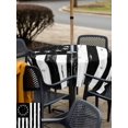thumbnail image 5 of Outdoor Tablecloth with Umbrella Hole for Patio/Picnic/Party/Camping, Black American Flag Waterproof Table Cloth Square Cover Washable, Vintage USA Flag Stars (60"x 60"), 5 of 9