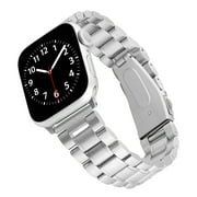 WITHit Silver Stainless Steel Link Band for 38/40/41mm Apple Watch
