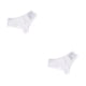 thumbnail image 1 of Jumpingount Bragas con letras para mujer, ropa interior cómoda, calzoncillos de seda sin costuras, lencería íntima suave, calzoncillos sexis Blanco METRO 2piezas, 1 of 6