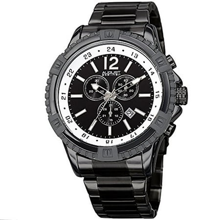 August Steiner Mens chronograph Watch - 3 Subdials with Date Window ...
