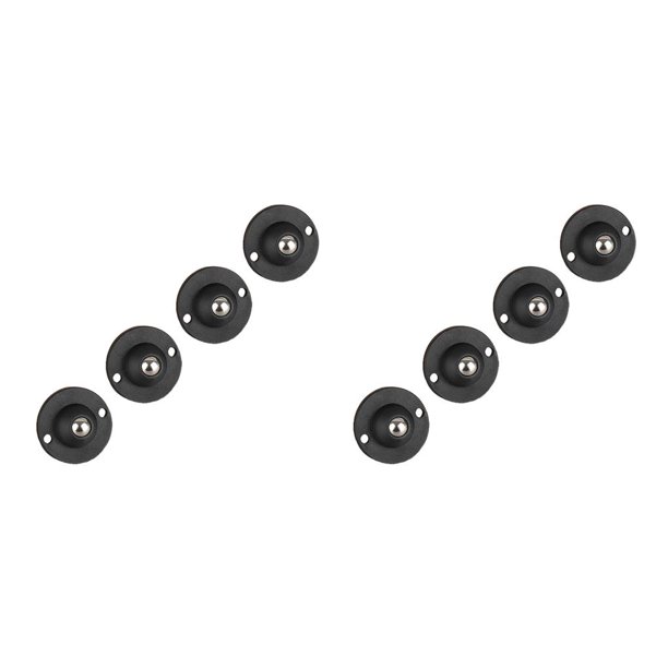 Inteprter Rueda autoadhesiva de acero inoxidable para muebles, 4 piezas, caja de almacenamiento de 360 grados, de polea adhesiva, tipo giratorio Tipo 3 2Conjunto