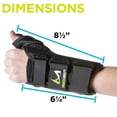 thumbnail image 6 of BraceAbility Thumb & Wrist Spica Splint | De Quervain's Tenosynovitis Long Stabilizer Brace for Tendonitis, Arthritis & Sprains Forearm Support Cast (Small - Left Hand), 6 of 9