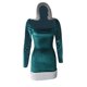 thumbnail image 3 of Lucakuins - Vestido de cosplay de Navidad para mujer, verde, manga larga, cuello cuadrado, vestido de retazos de felpa Lucakuins  moda, 3 of 5