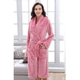 thumbnail image 2 of Richie House Women's Soft and Warm Fleece Bathrobe Robe RHW2721-A-L, 2 of 7