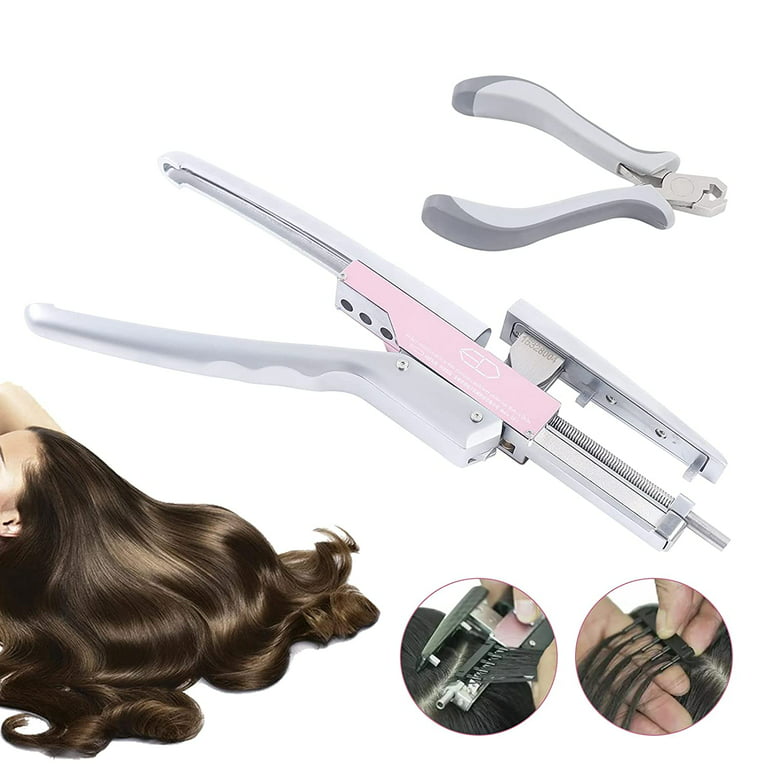 6D Hair Extensions Machine Kit, No Trace Human Hair Extensions Gun, Hair  Extensions Tools Connector