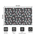thumbnail image 5 of Green Skull Rose Pattern Door Rugs,Washable Non Slip Door Mats Indoor,Decorative Door Mats,Entry Mat Indoor for Entrance,Bedroom,Kitchen,Bathroom,20"x32", 5 of 6