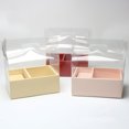thumbnail image 2 of Gift Box Cake Bag with Handle Wedding Flower Storage Boxes Decor Party Favor Decorative Engagement Proposal Celebration Ceremony Orange, 2 of 9