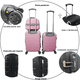 thumbnail image 3 of Set 3 Maletas De Viaje Carry On 10 Kgs Equipaje De Mano Ruedas Desmontables Cabina Avion, 3 of 5